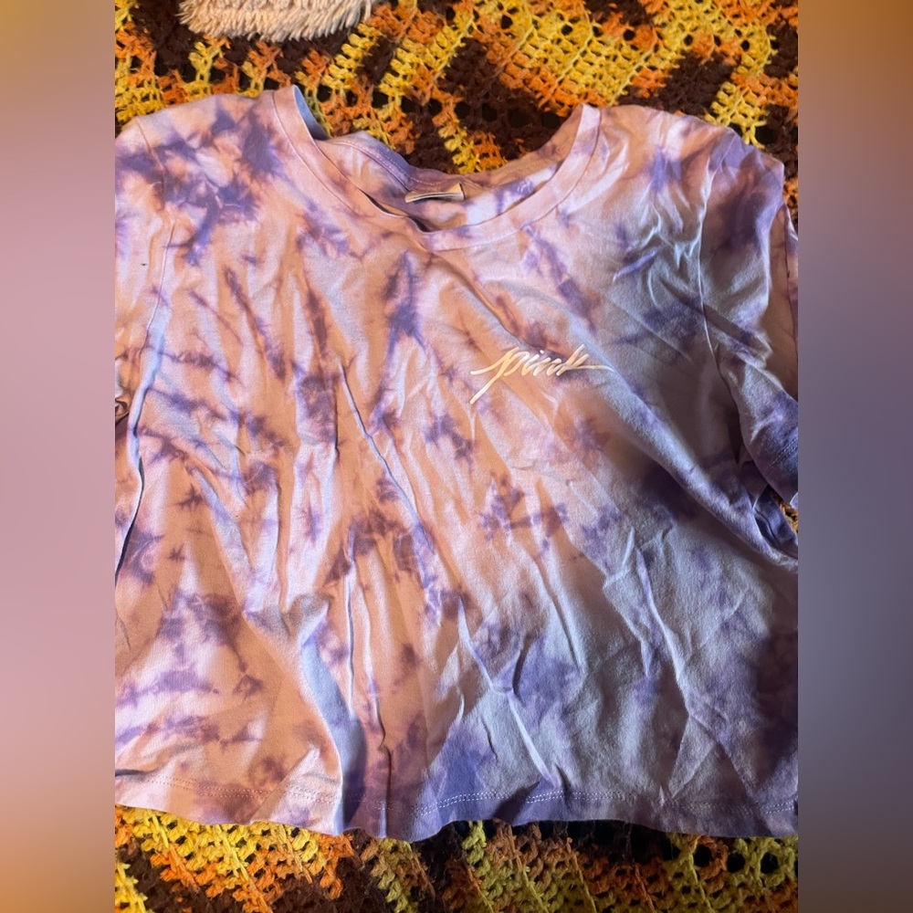 Tie-dye pink shirt